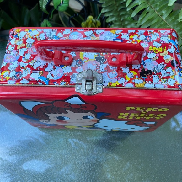 RARE VTG 💫 Peko x Hello Kitty Red Lunchbox ❤️ - Picture 5 of 11